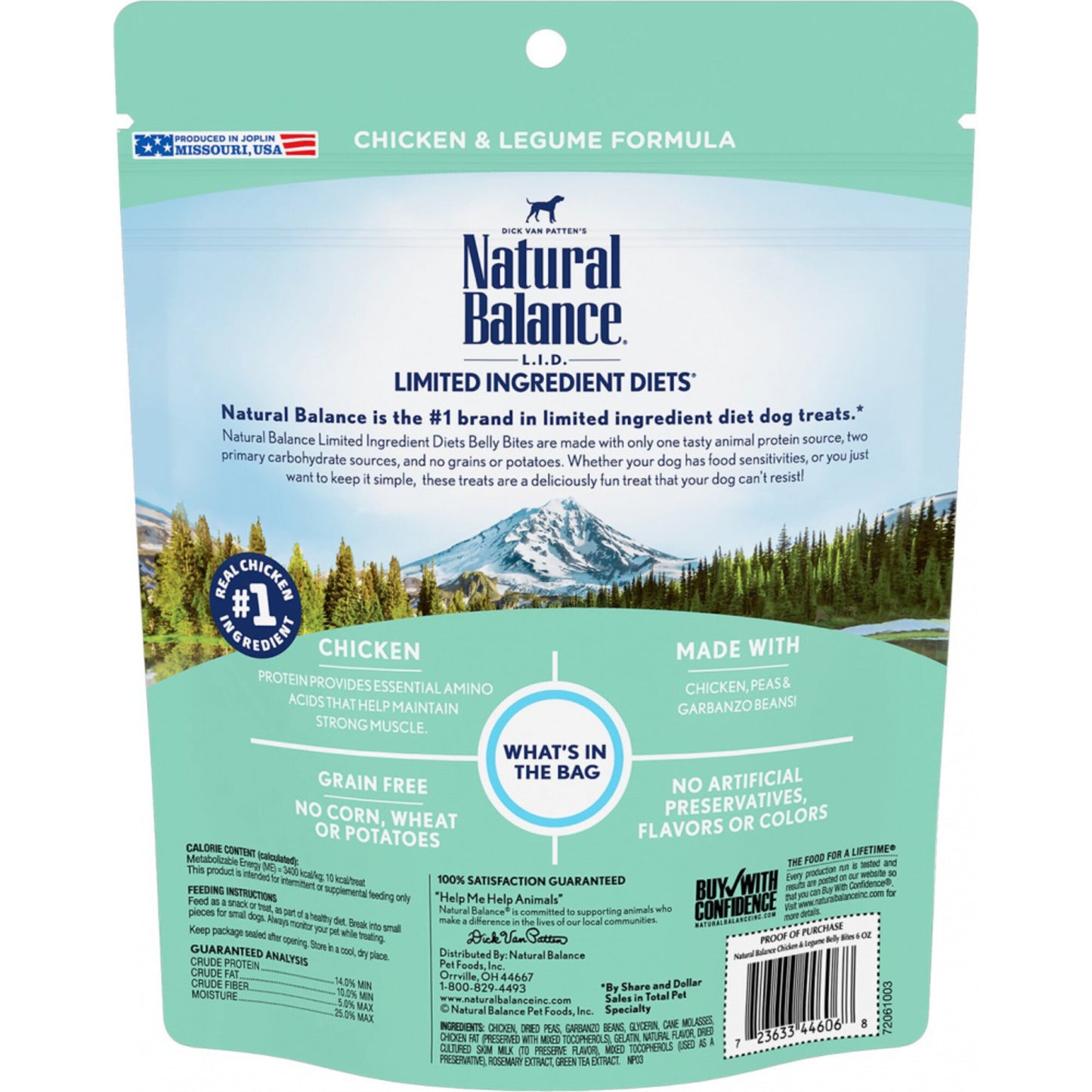 Natural Balance Belly Bites Chicken & Legume Semi-Moist Treats for Dogs