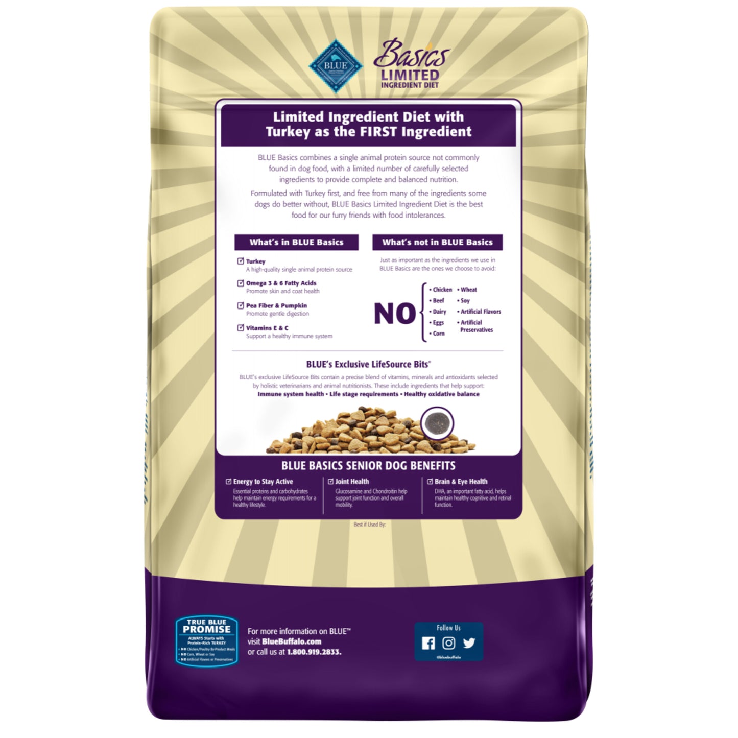 Blue Buffalo Basics Senior Turkey & Potato Recipe Dry Dog Food