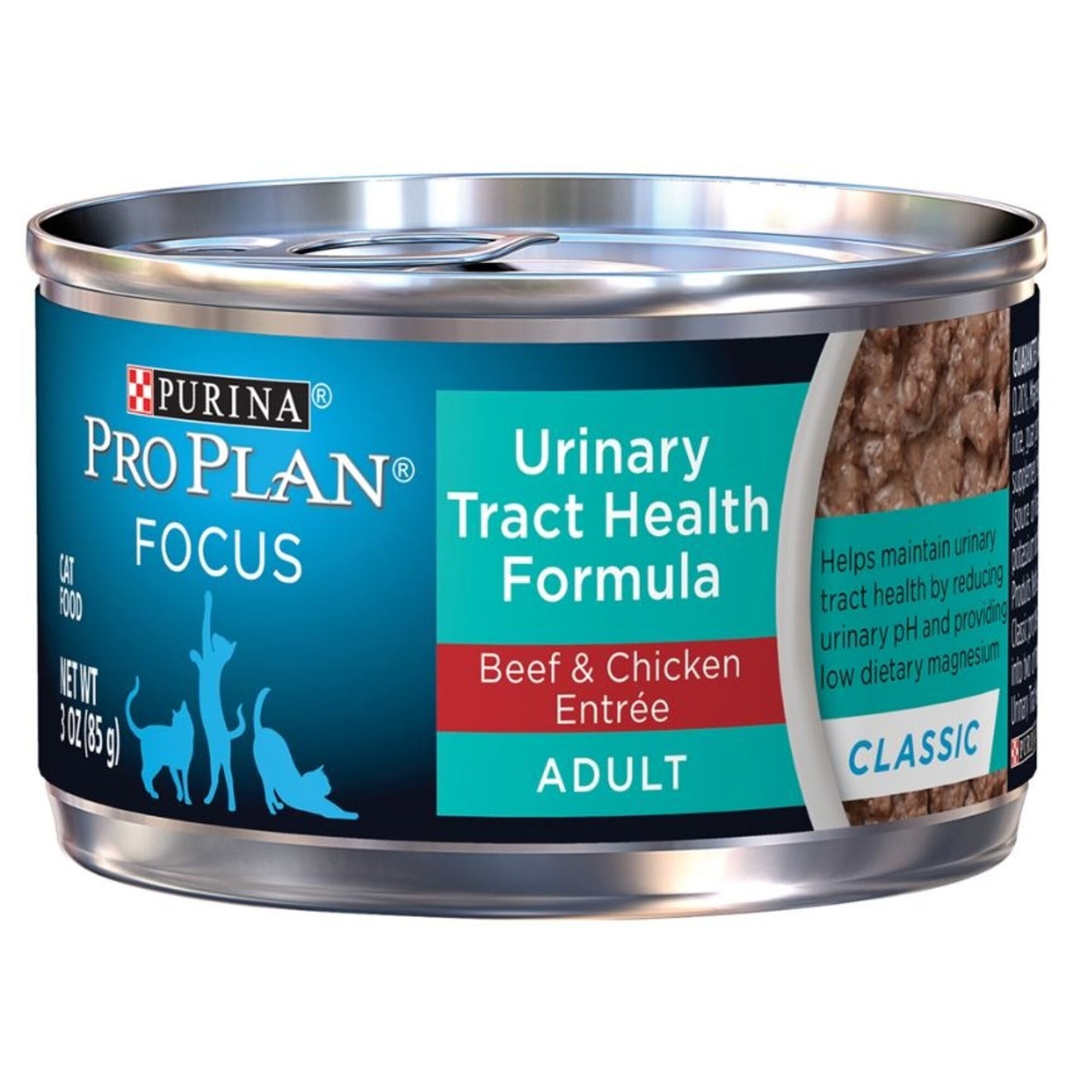 Purina Pro Plan Focus Adult Urinary Tract Health Formula Beef & Chicken Entree Cat Food Food