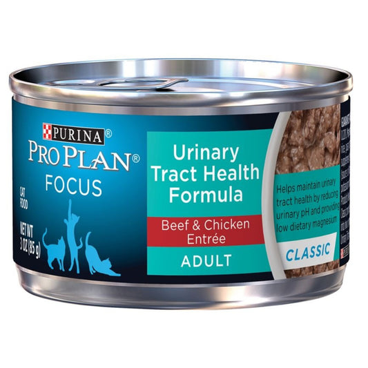 Purina Pro Plan Focus Adult Urinary Tract Health Formula Beef & Chicken Entree Cat Food Food
