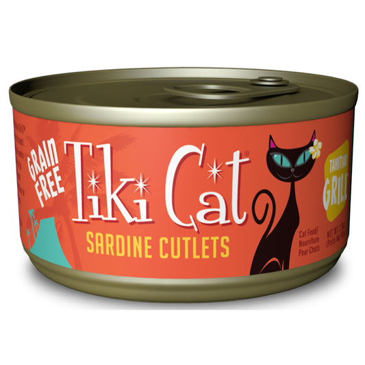 Tiki Cat Tahitian Grill Grain Free Sardine Cutlets Canned Cat Food