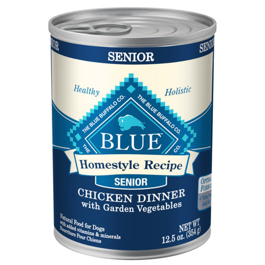 Blue Buffalo Homestyle Senior Dinner Chicken with Garden Vegetables & Brown Rice Canned Dog Food