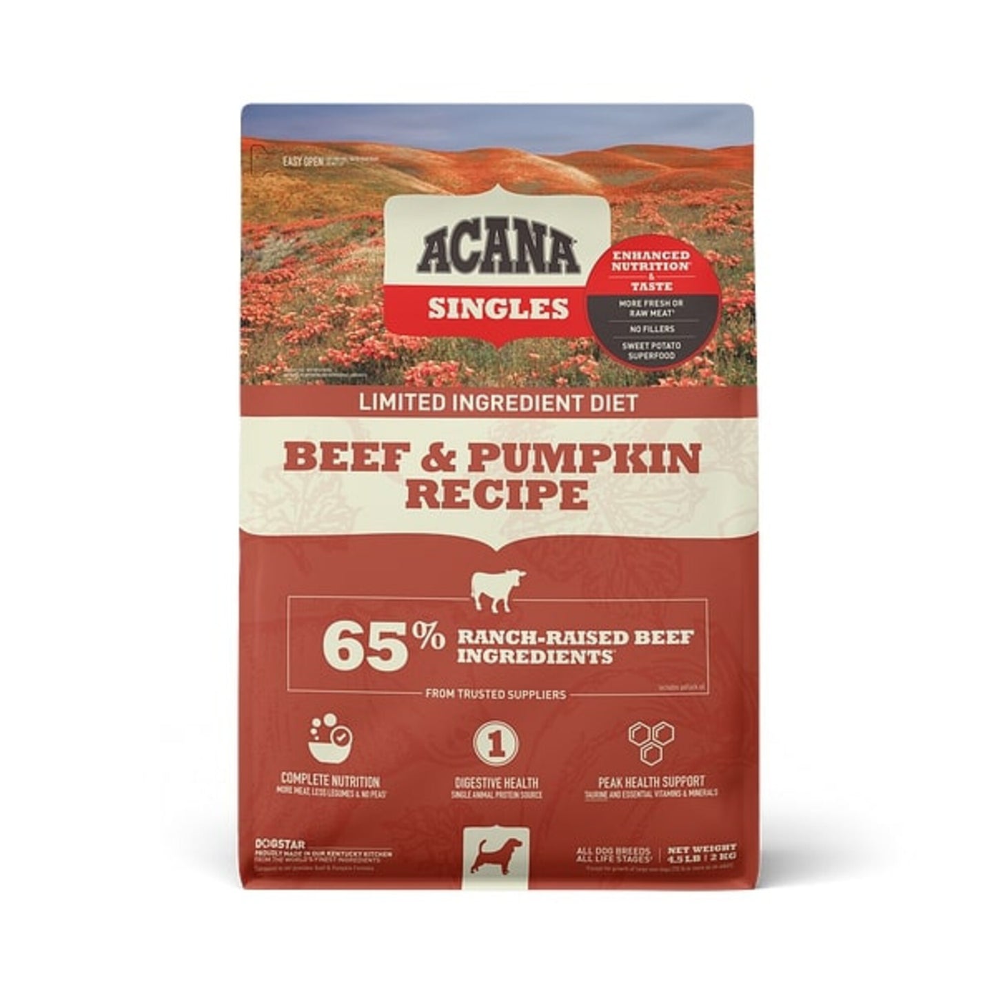 ACANA Singles Beef & Pumpkin Recipe Grain Free Dry Dog Food
