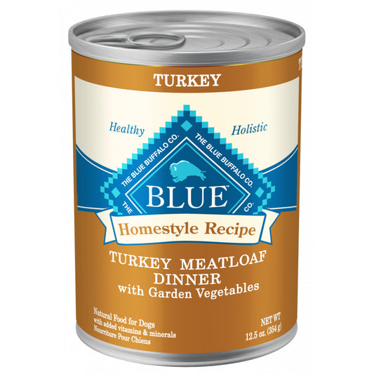 Blue Buffalo Homestyle Recipe Turkey Meatloaf Dinner With Carrots And Sweet Potatoes Canned Dog Food