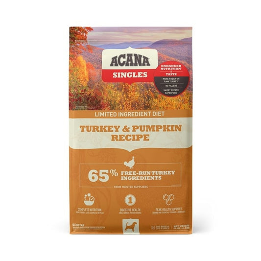 ACANA Singles Turkey & Pumpkin Recipe Grain Free Dry Dog Food
