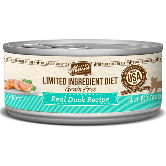 Merrick Limited Ingredient Diet Grain Free Real Duck Pate Canned Cat Food
