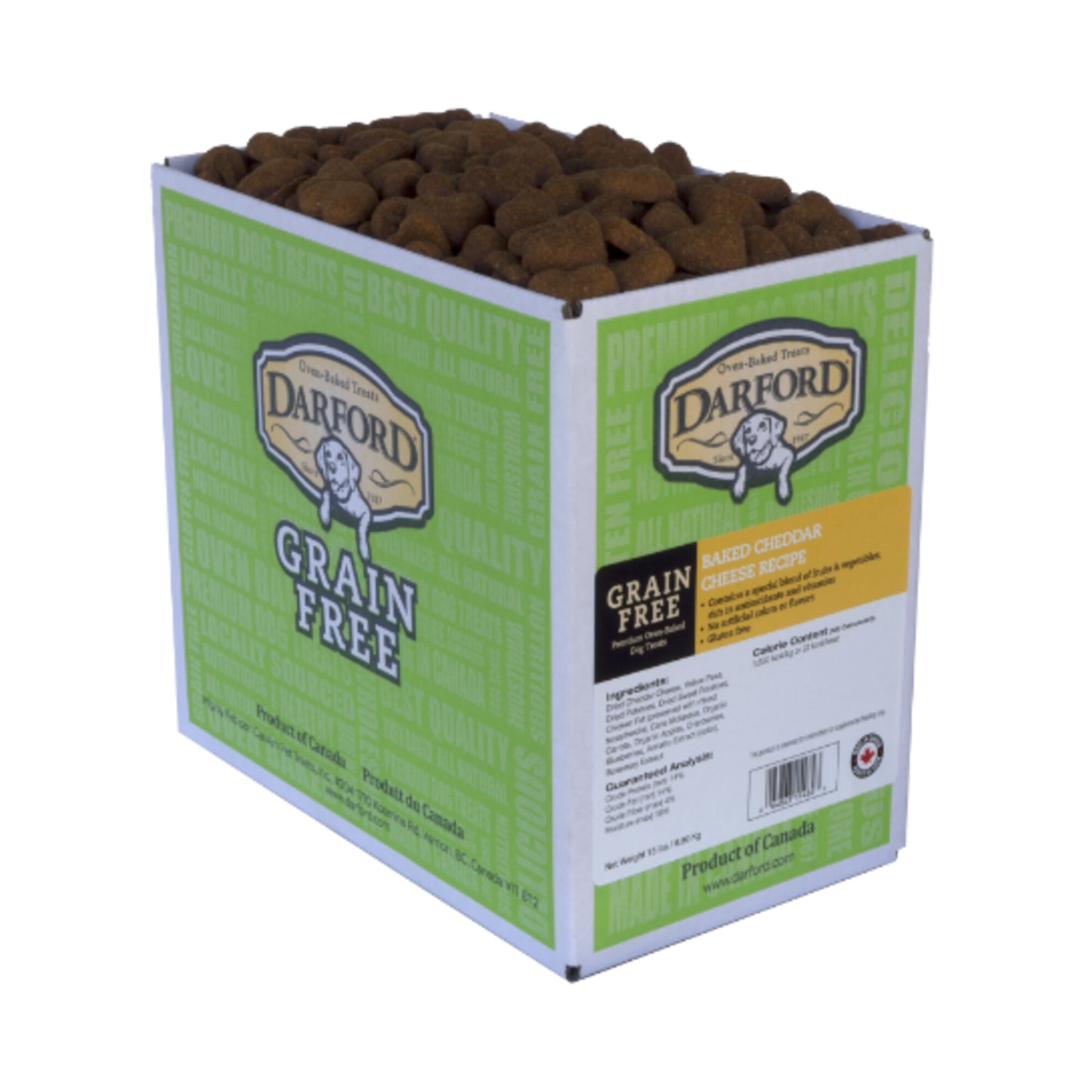 Darford Grain Free Cheddar Cheese Recipe Minis Oven Baked Dog Treats