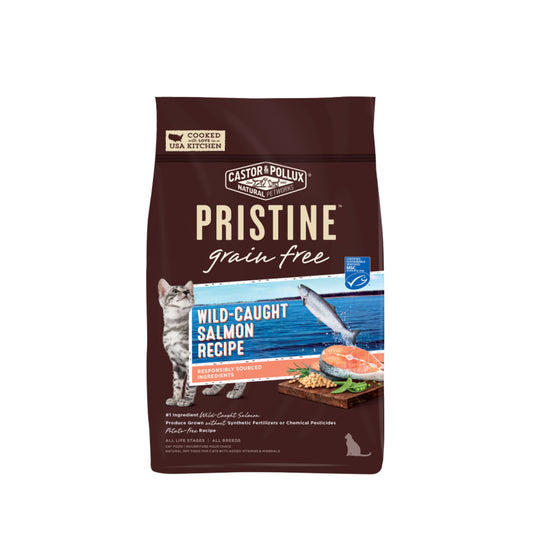 Castor and Pollux Pristine Grain Free Wild Caught Salmon Recipe Dry Cat Food