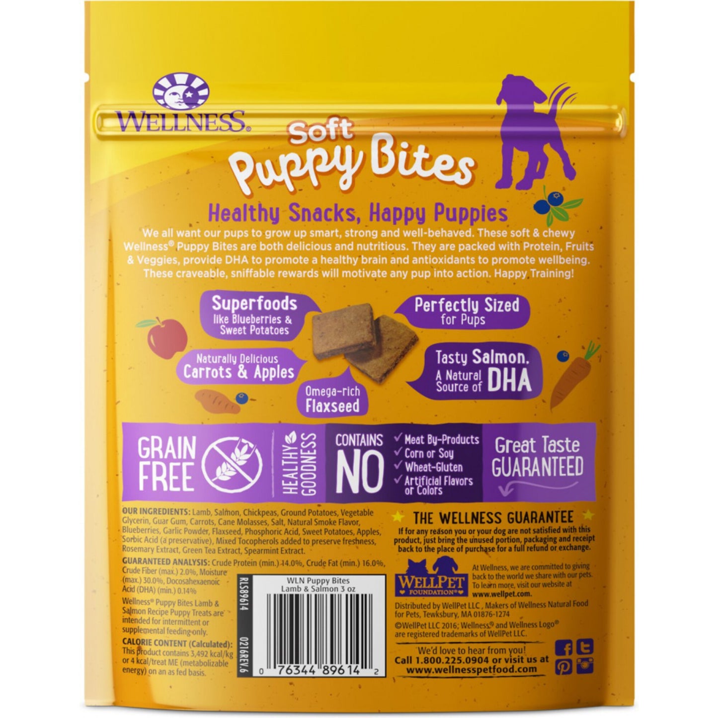 Wellness Soft Puppy Bites Lamb & Salmon Recipe Dog Treats