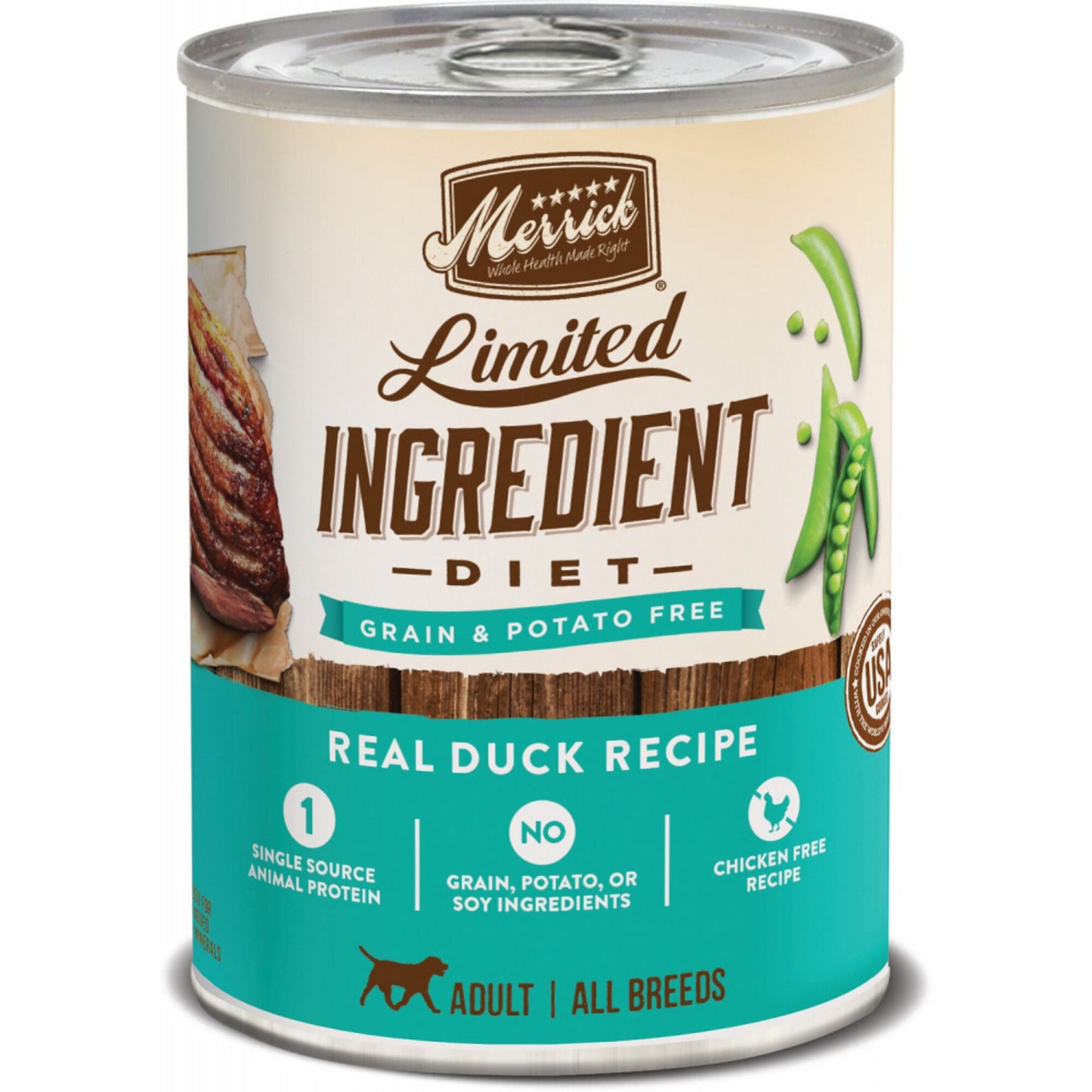 Merrick Limited Ingredient Diet Real Duck Recipe Canned Dog Food