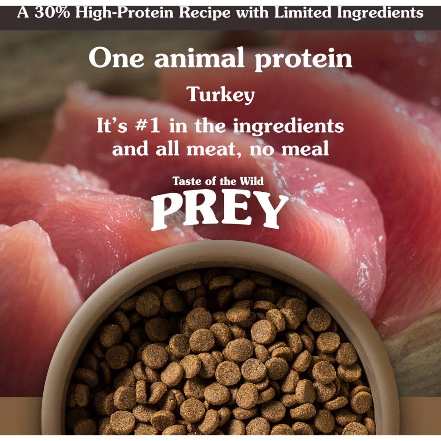 Taste Of The Wild Grain Free Prey Limited Ingredient Turkey Dry Dog Food