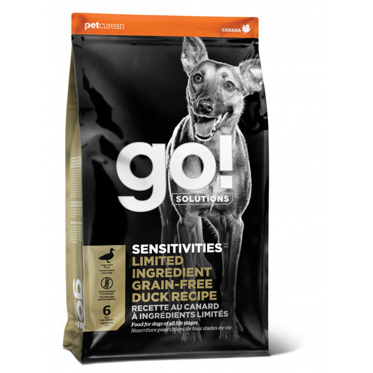 Petcurean Go! Sensitivities Limited Ingredient Grain Free Duck Recipe Dry Dog Food