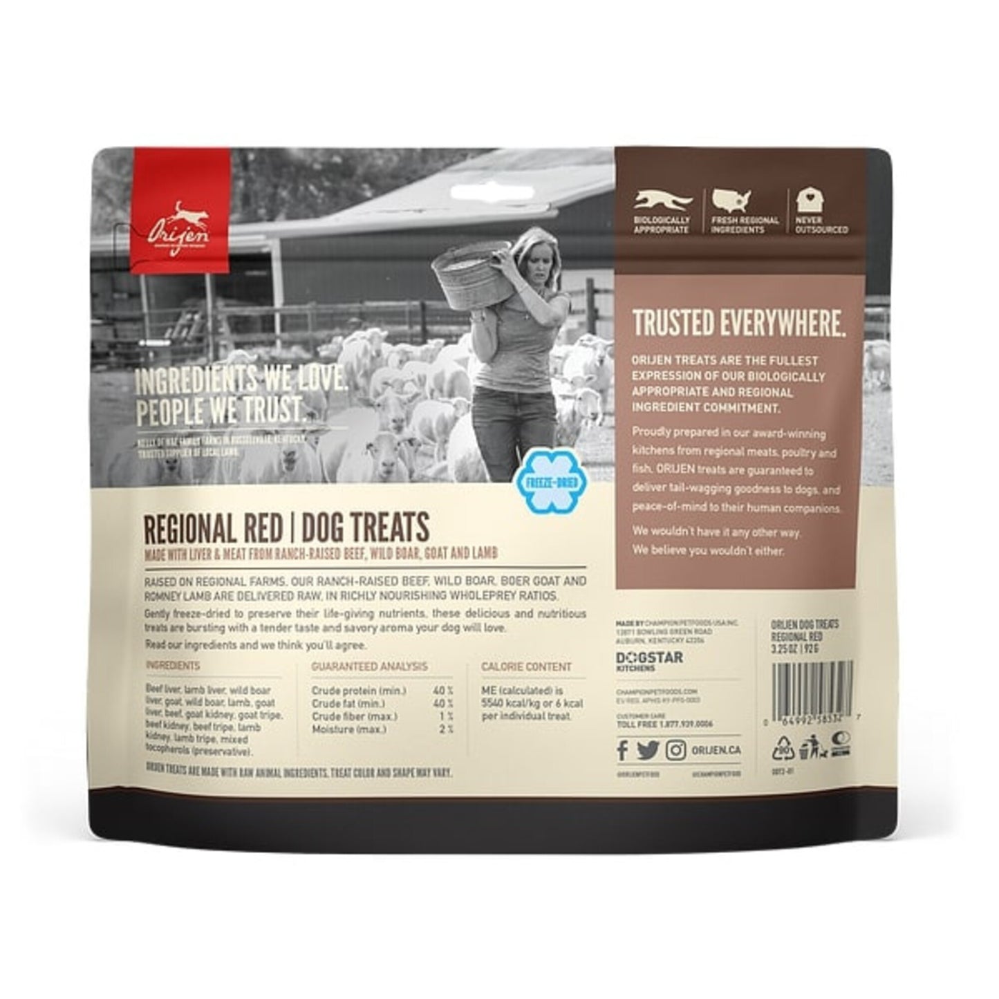 ORIJEN Freeze Dried Regional Red Dog Treats
