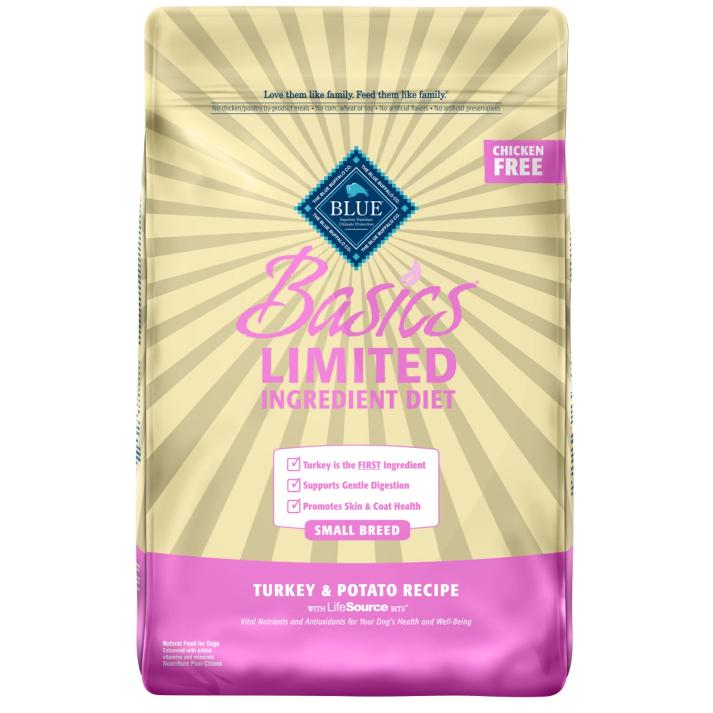 Blue Buffalo Basics Small Breed Adult Turkey & Potato Recipe Dry Dog Food