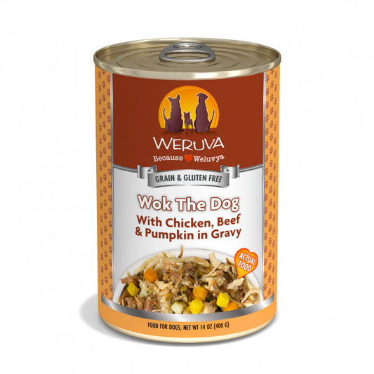 Weruva Wok The Dog with Chicken, Beef & Pumpkin in Gravy Canned Dog Food
