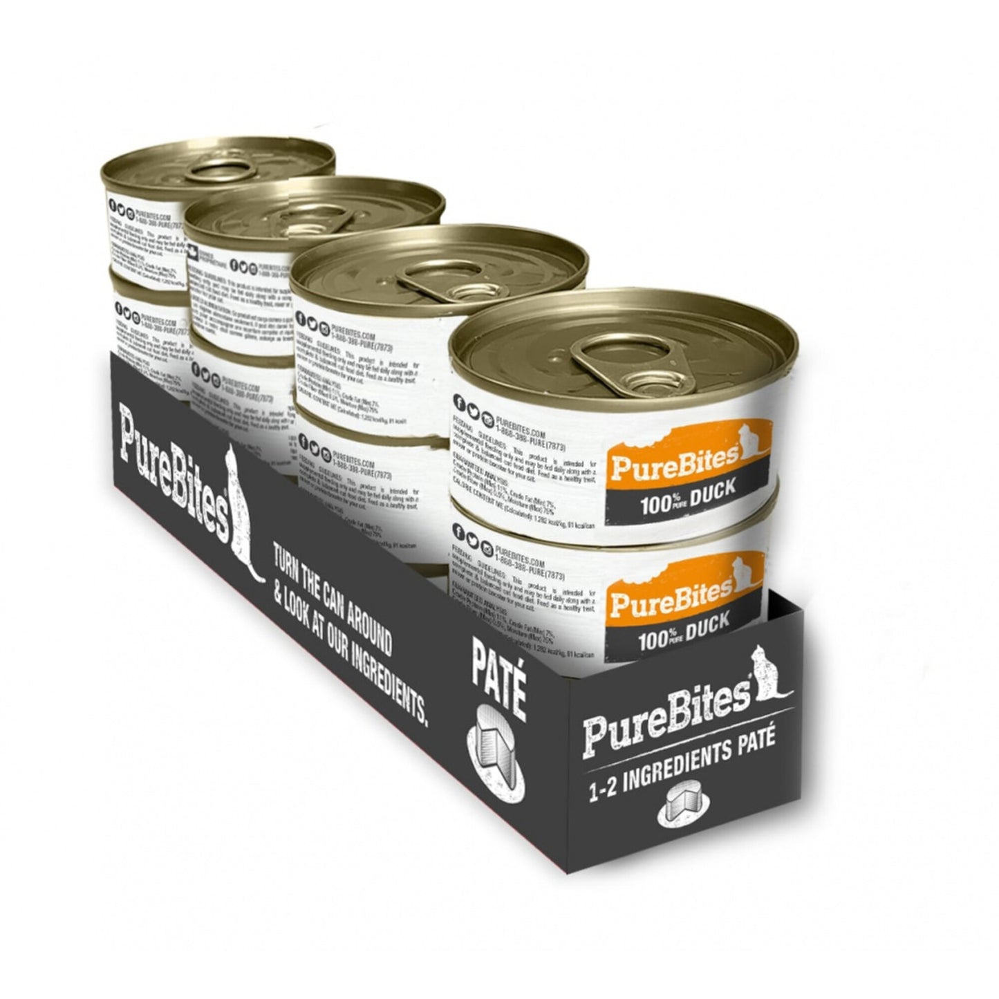 PureBites 100% Pure Chicken & Pumpkin Pate Cat Food Topper Treat