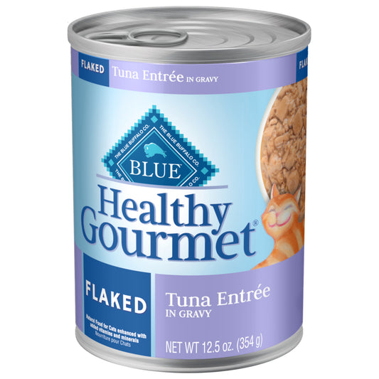 Blue Buffalo Healthy Gourmet Flaked Tuna Entree in Gravy Canned Cat Food
