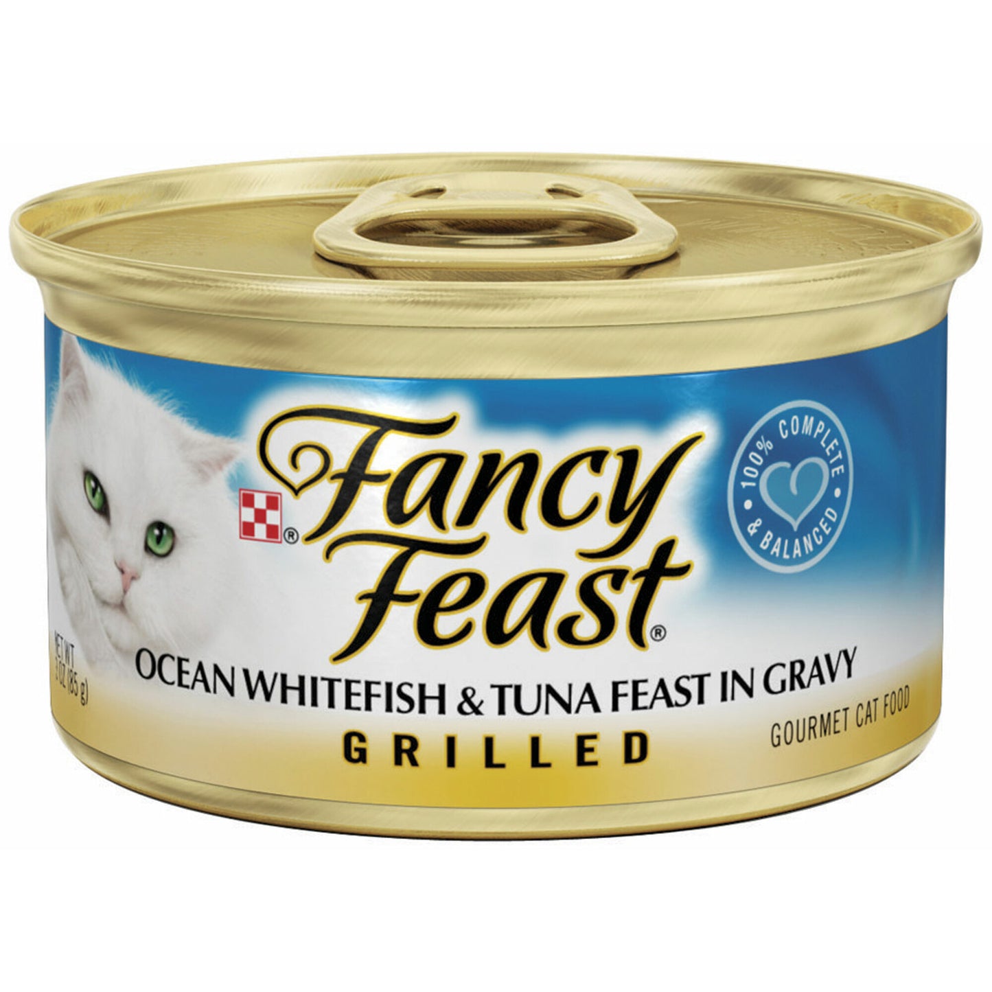 Fancy Feast Grilled Ocean Whitefish and Tuna Canned Cat Food
