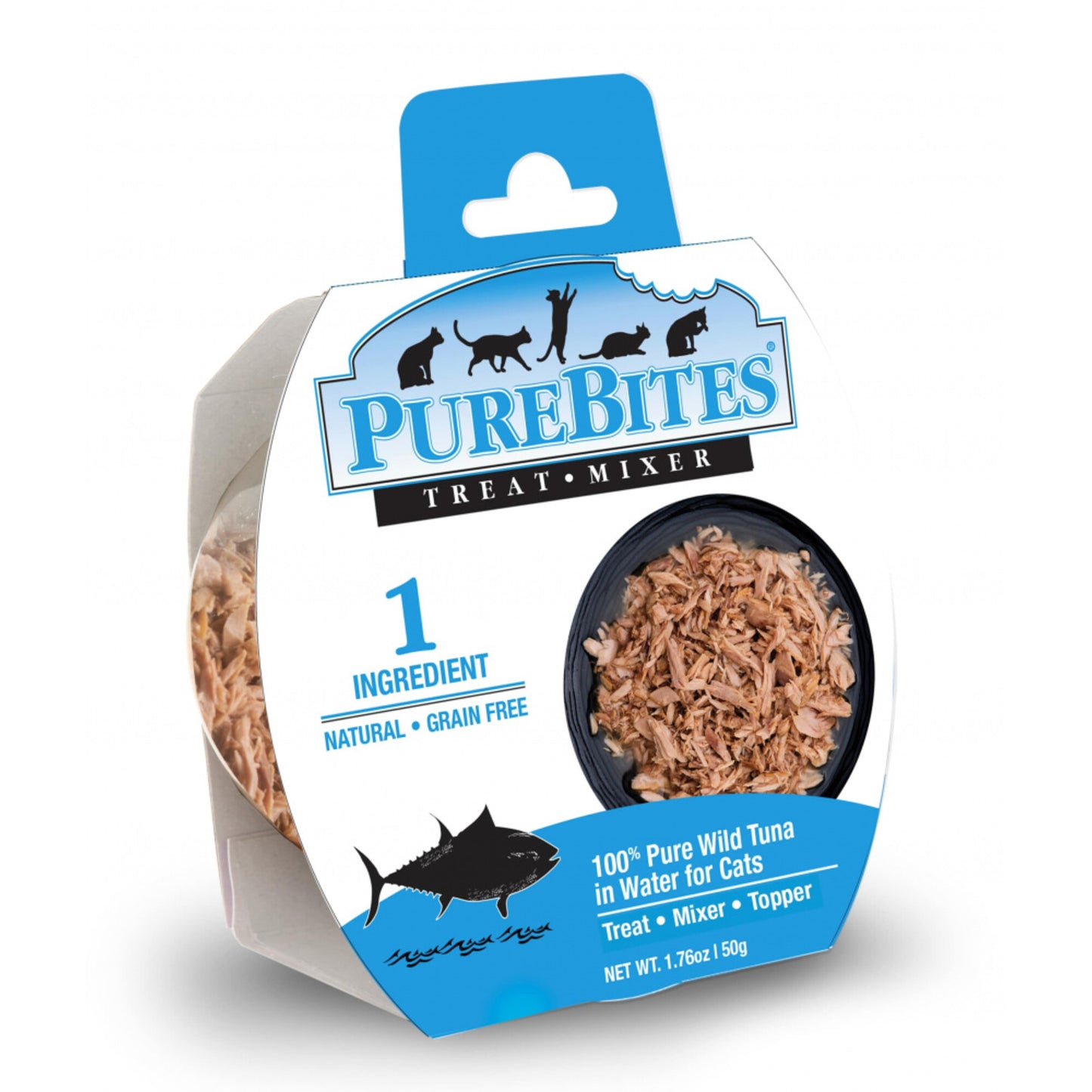 PureBites Mixer Wild Skipjack Tuna in Water Cat Food Topper Treat