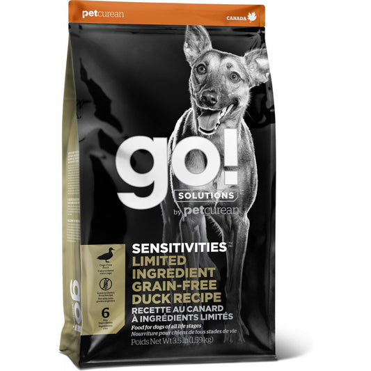 Petcurean GO! Solutions Sensitivies Grain Free Duck Recipe Dry Dog Food