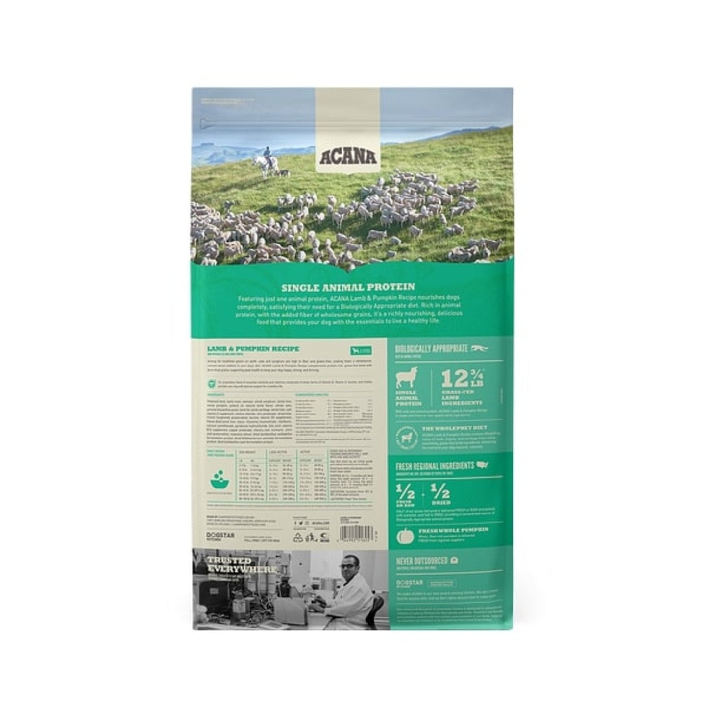 ACANA Singles + Wholesome Grains Limited Ingredient Diet Lamb & Pumpkin Recipe Dry Dog Food