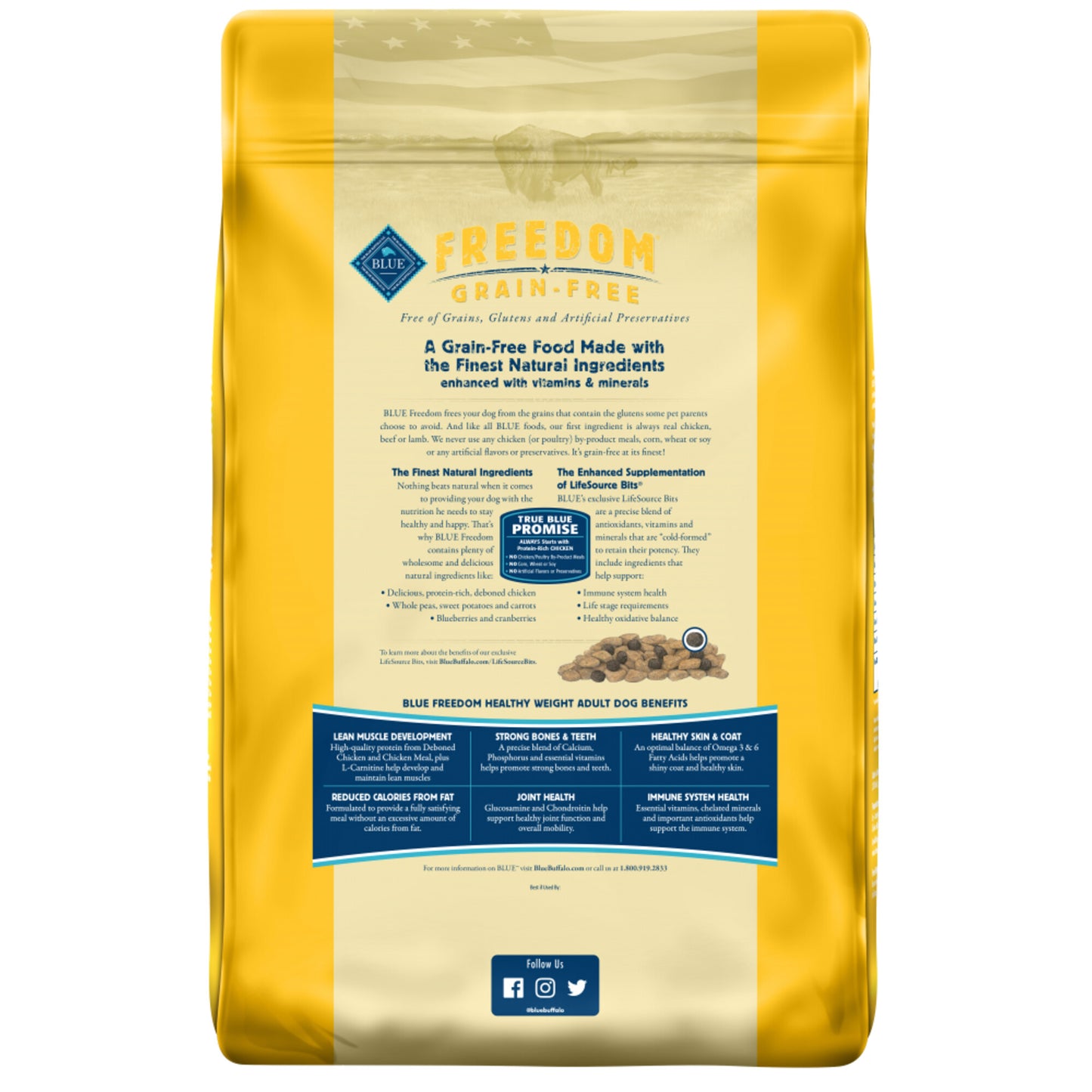 Blue Buffalo Freedom Adult Healthy Weight Chicken Recipe Dry Dog Food