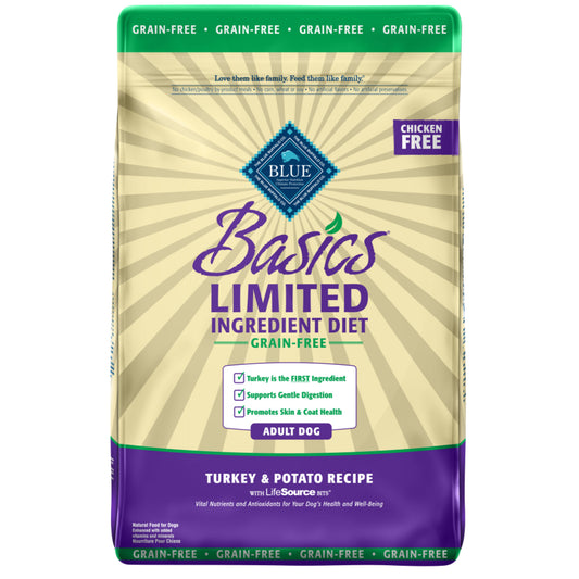 Blue Buffalo Basics Grain Free Adult Turkey and Potato Dry Dog Food