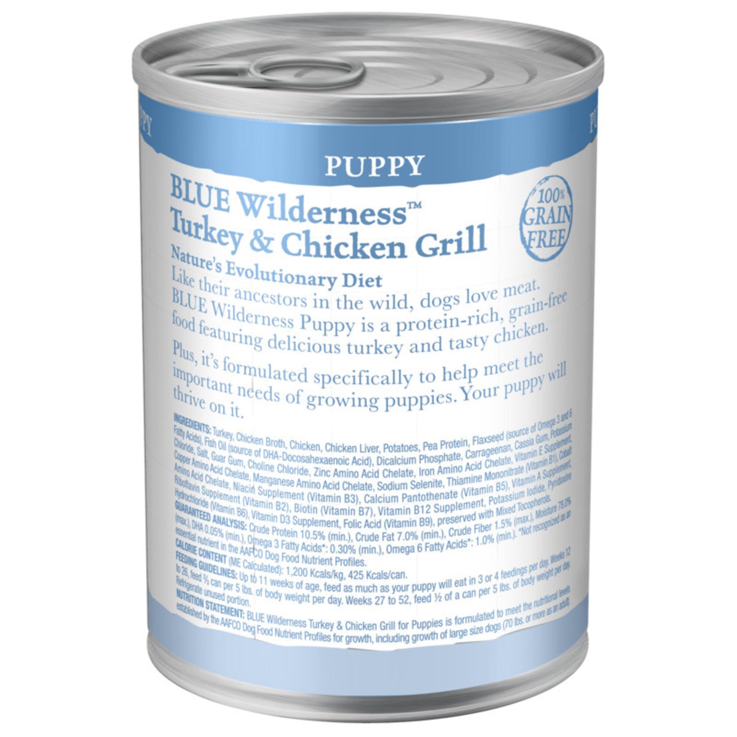 Blue Buffalo Wilderness Turkey & Chicken Grill Puppy Canned Dog Food