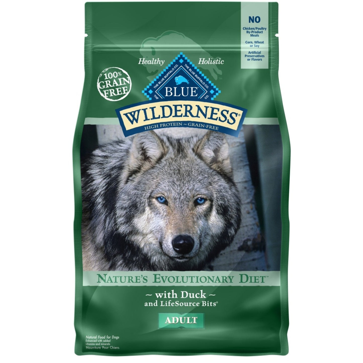 Blue Buffalo Wilderness Grain Free High Protein Duck Recipe Dry Dog Food