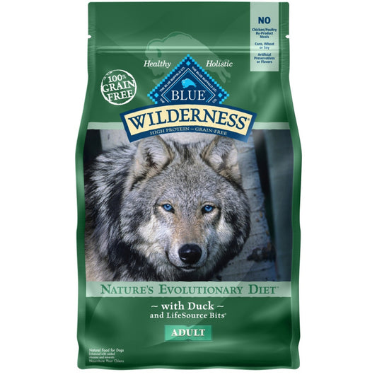 Blue Buffalo Wilderness Grain Free High Protein Duck Recipe Dry Dog Food