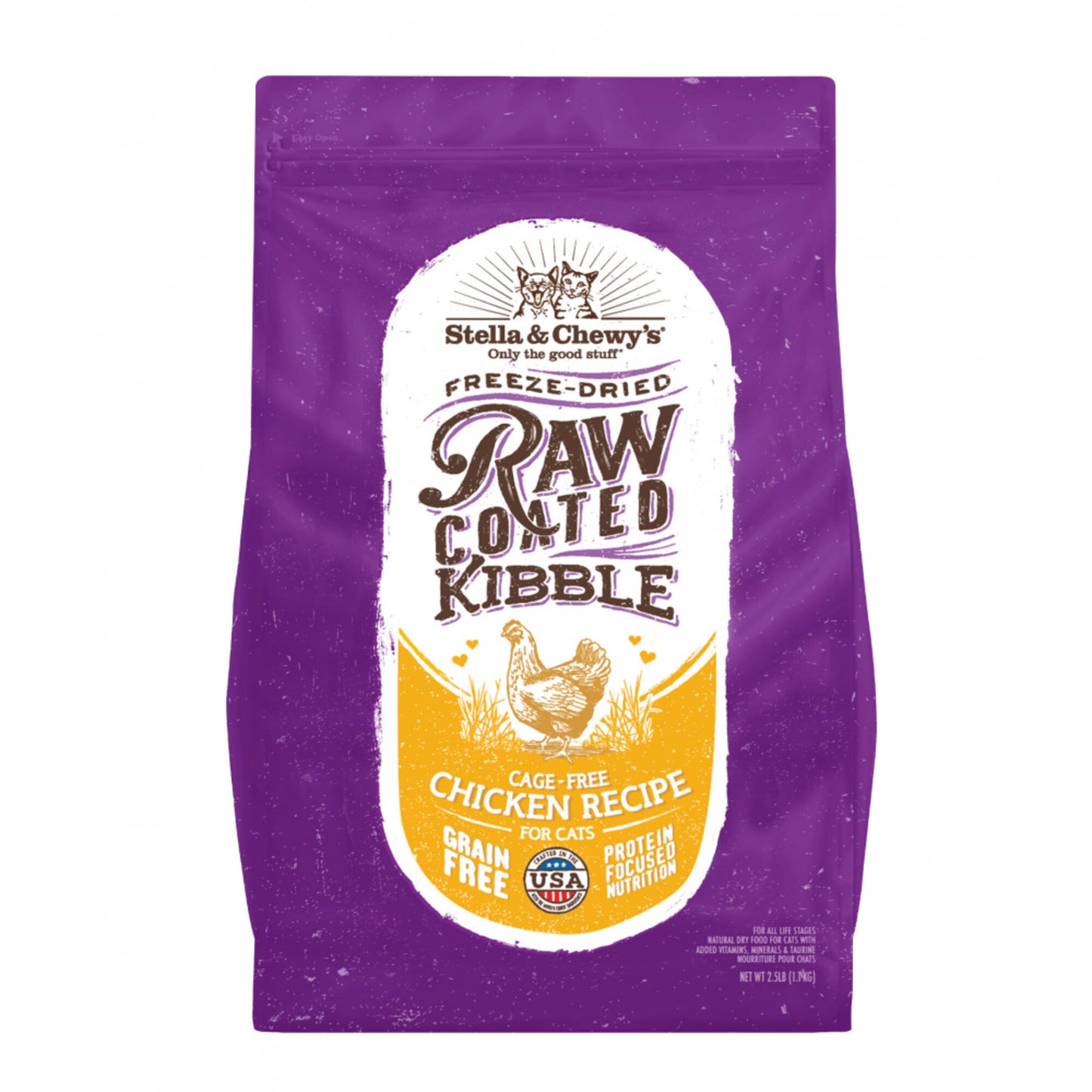 Stella & Chewy's Raw Coated Kibble Cage Free Chicken Recipe Dry Cat Food