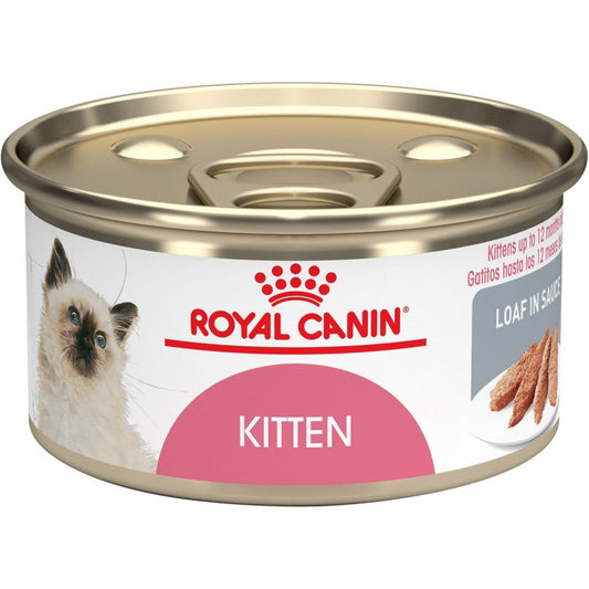 Royal Canin Feline Health Nutrition Kitten Instinctive Loaf in Sauce Canned Cat Food