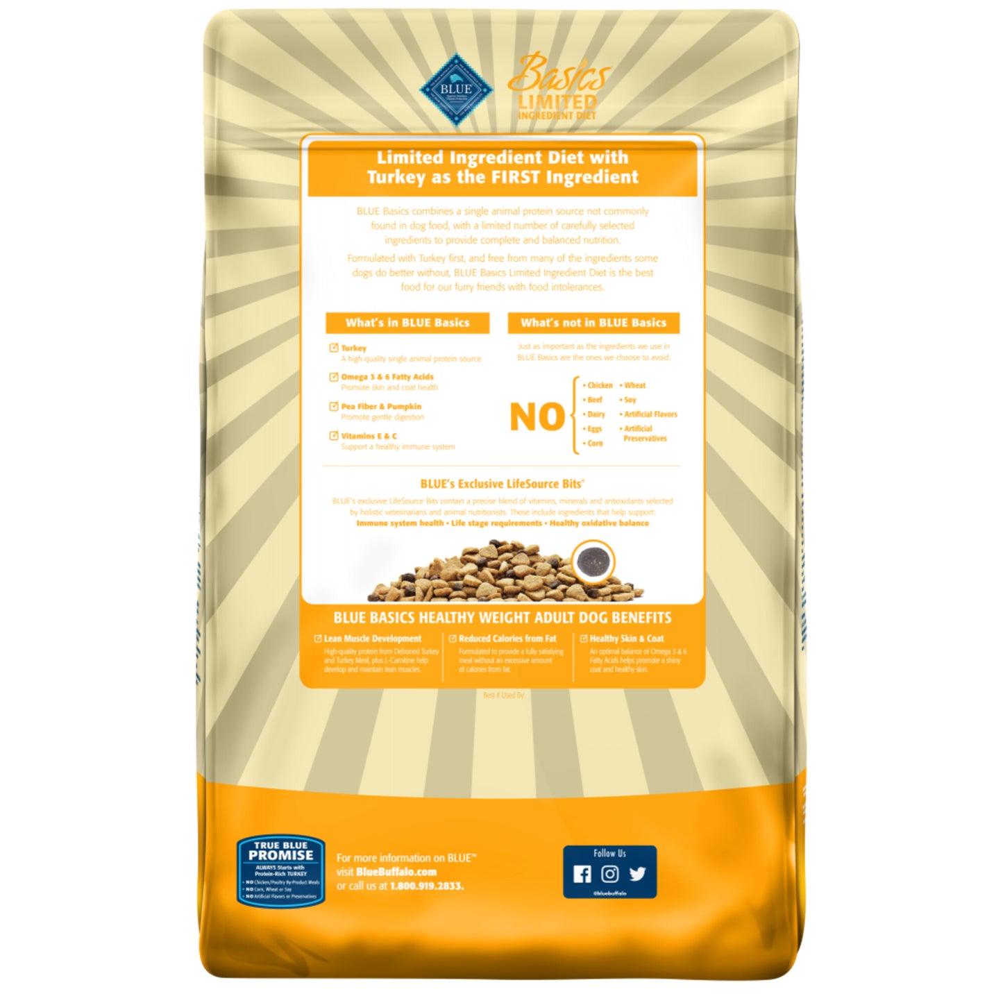 Blue Buffalo Basics Healthy Weight Adult Turkey & Potato Recipe Dry Dog Food