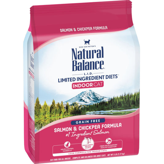 Natural Balance Limited Ingredient Diets Salmon & Chickpea Indoor Dry Cat Food