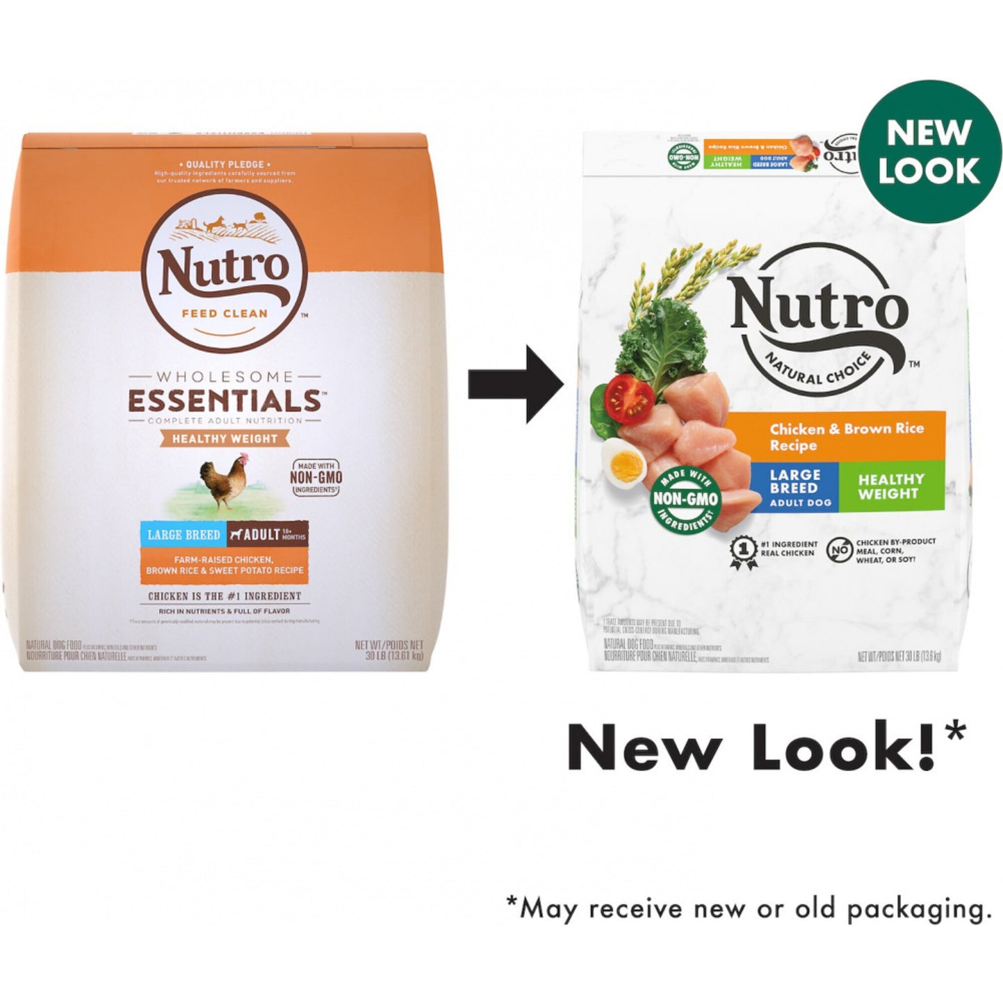 Nutro Wholesome Essentials Healthy Weight Large Breed Adult Farm-Raised Chicken, Rice & Sweet Potato Dry Dog Food