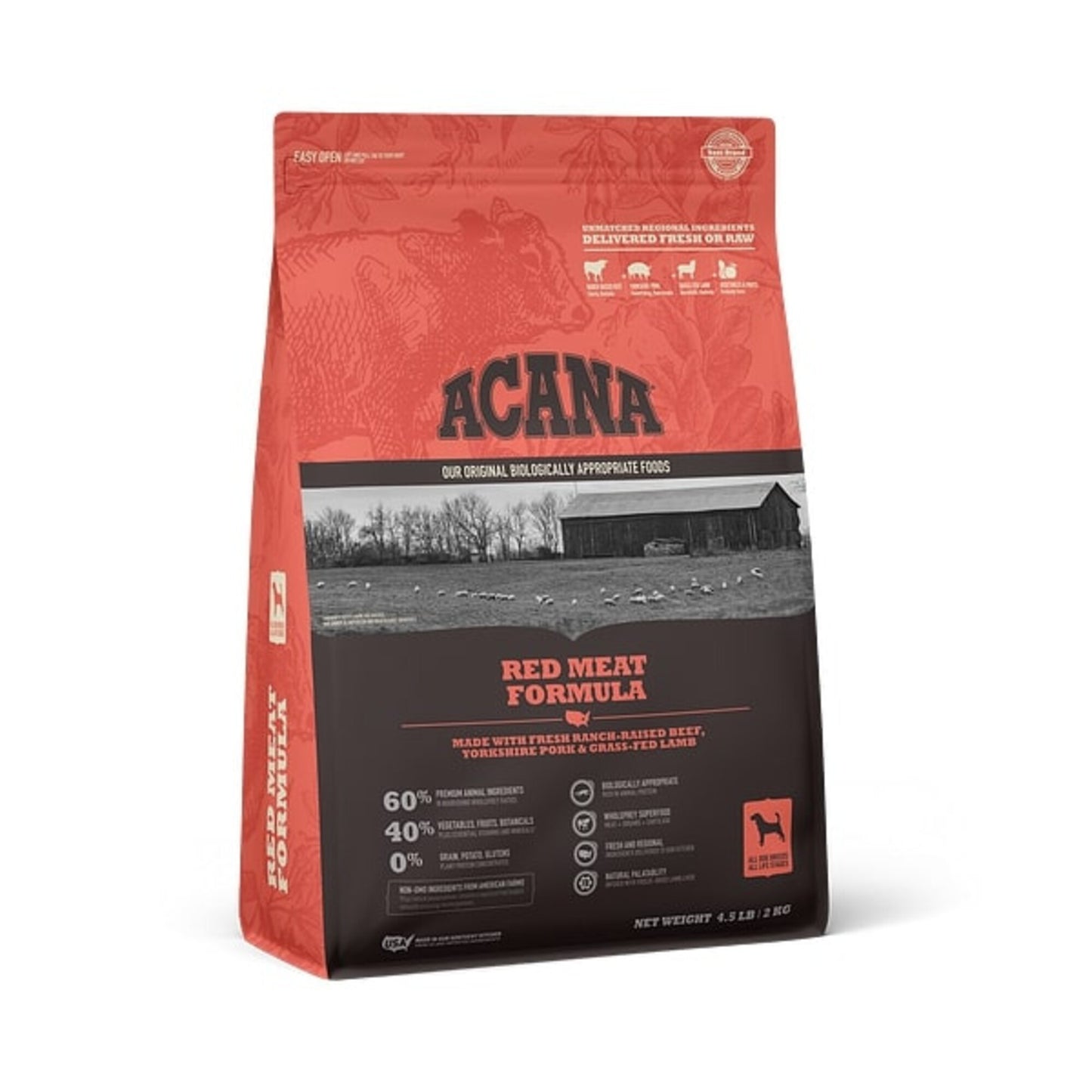 ACANA Red Meat Formula Grain Free Dry Dog Food