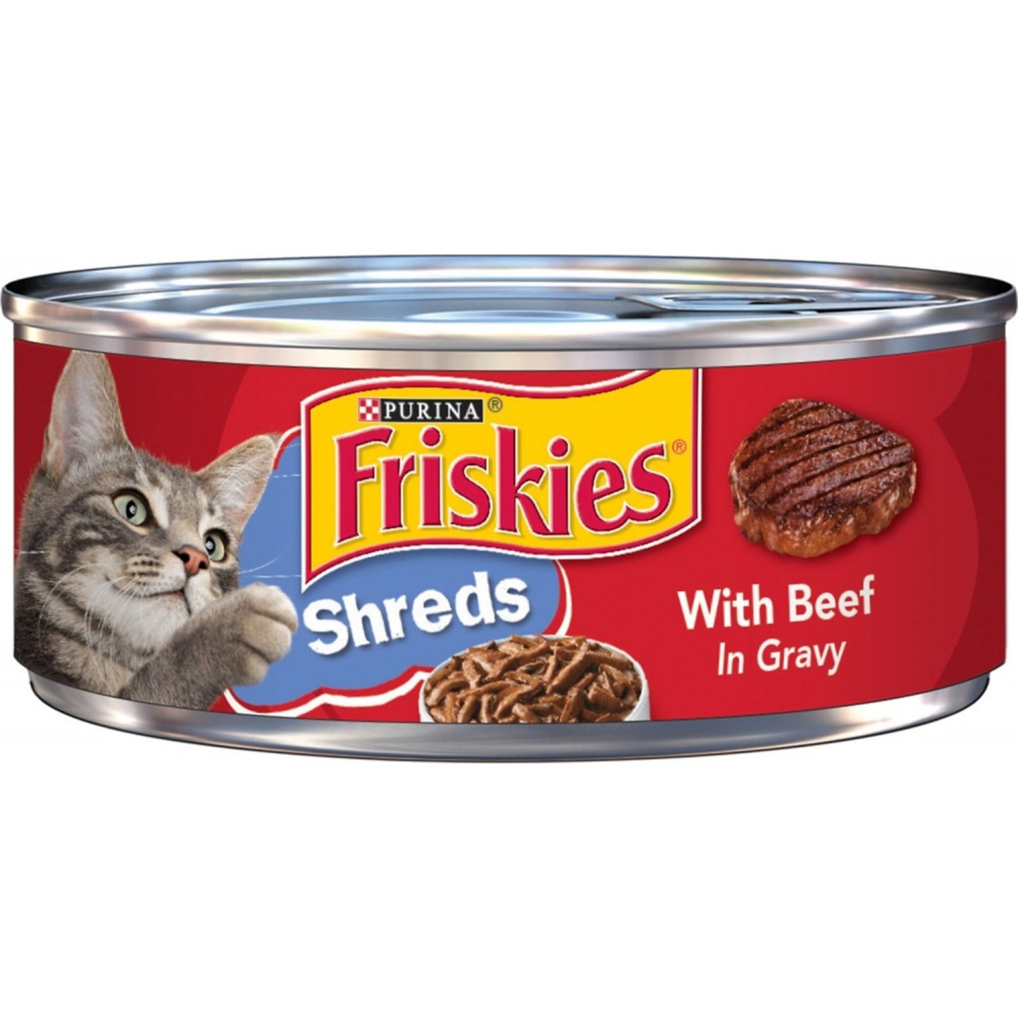 Friskies Shredded Beef Canned Cat Food