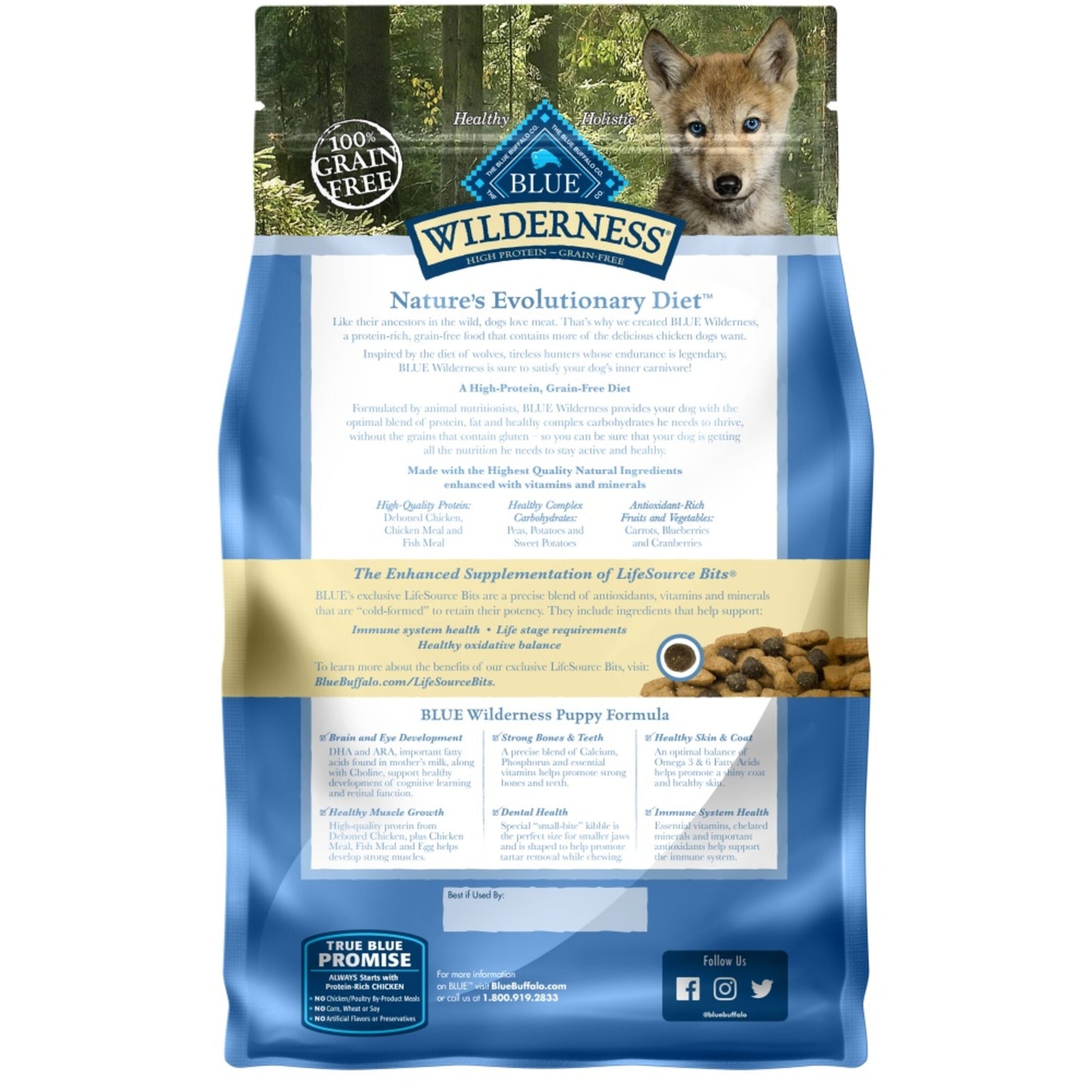 Blue Buffalo Wilderness Puppy Grain Free Chicken Dry Food