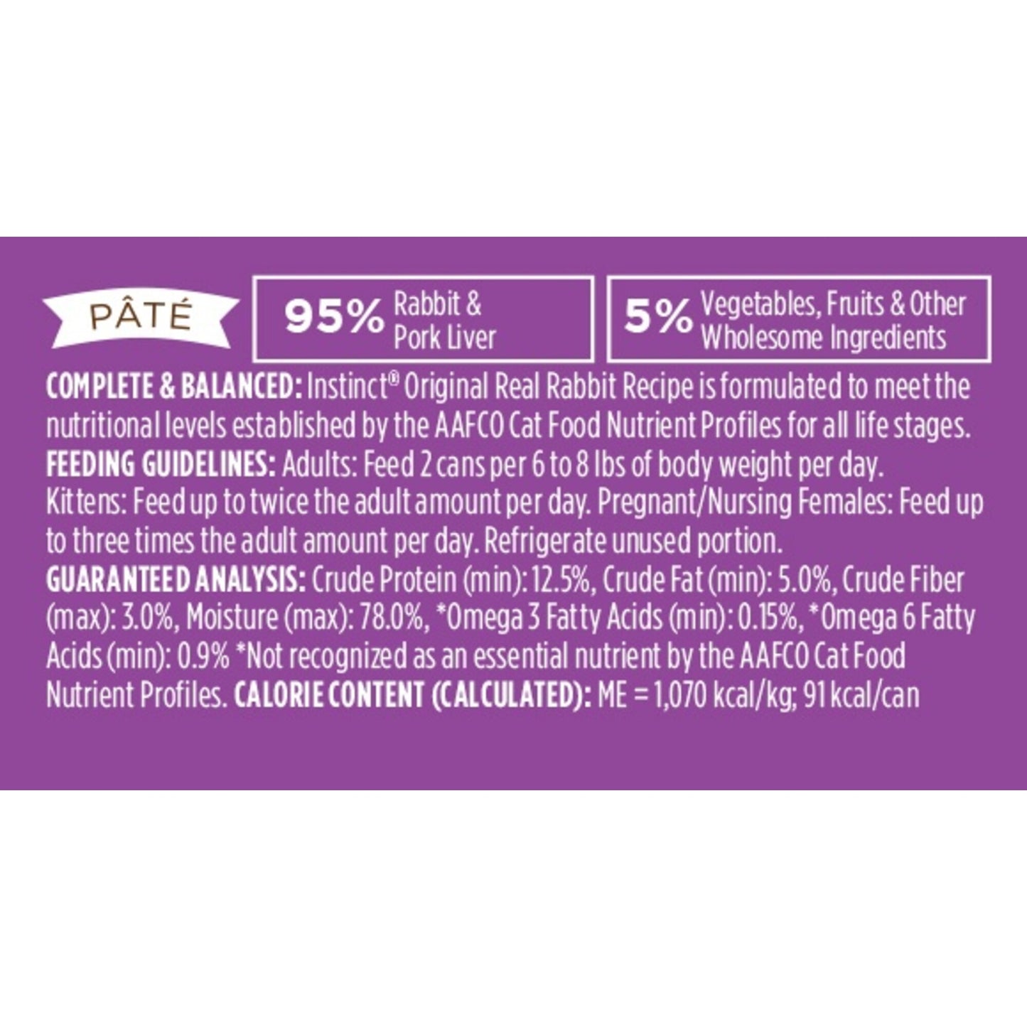 Instinct Grain-Free Rabbit Formula Canned Cat Food