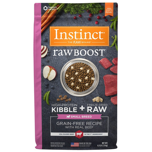 Instinct Grain Free Raw Boost Small Breed Recipe with Real Beef Dry Dog Food