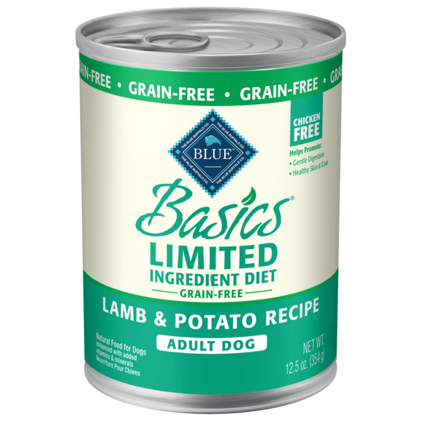 Blue Buffalo Basics Limited Ingredient Diet Grain Free Adult Lamb & Potato Canned Dog Food