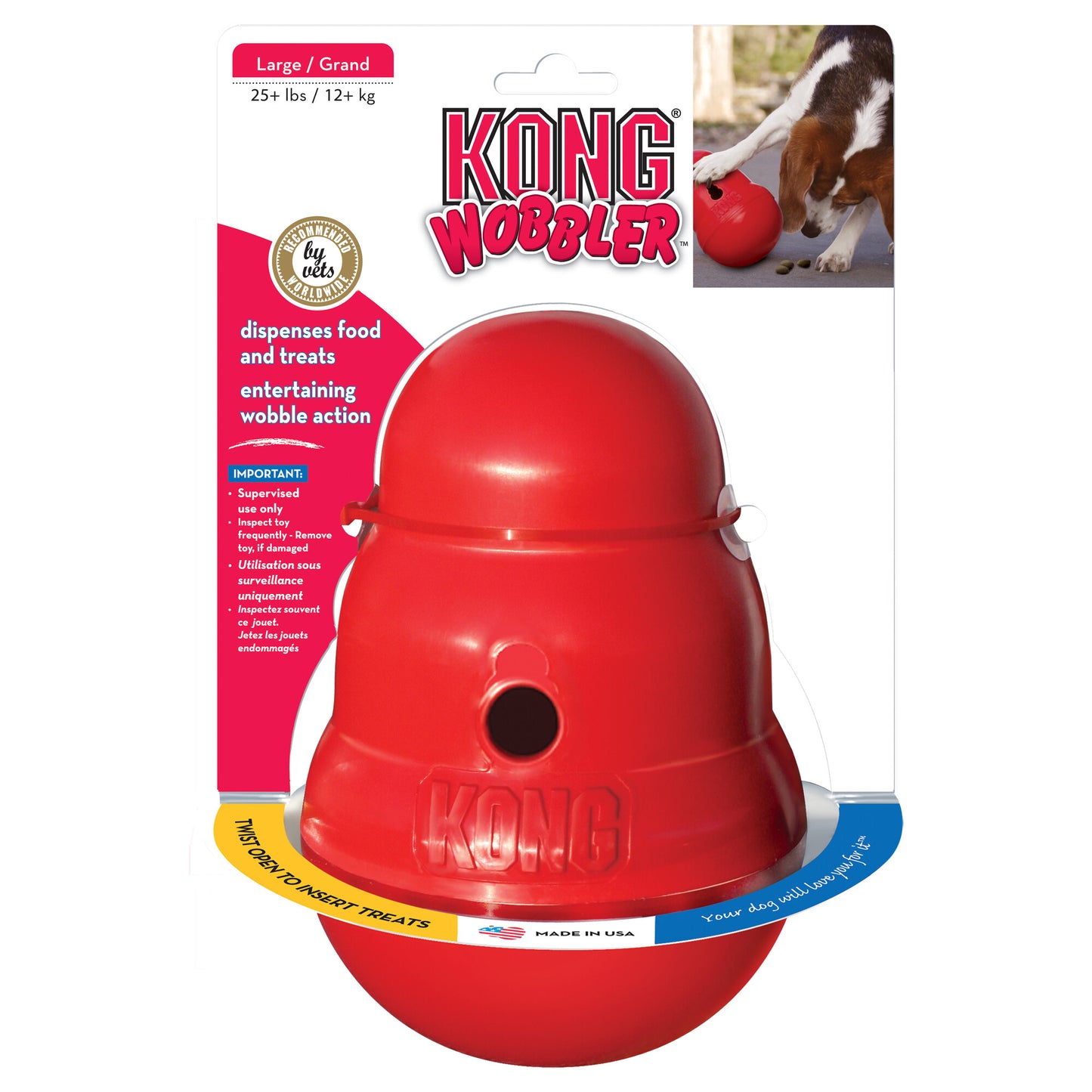 KONG Wobbler Treat Ball