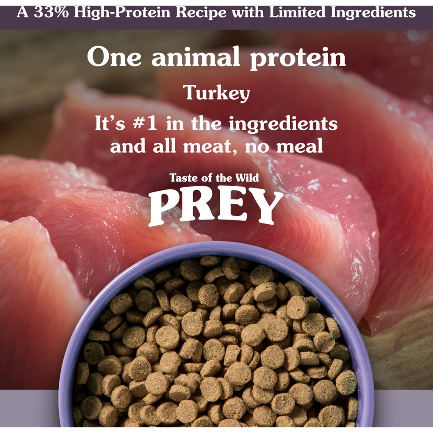 Taste Of The Wild Grain Free Prey Limited Ingredient Turkey Dry Cat Food
