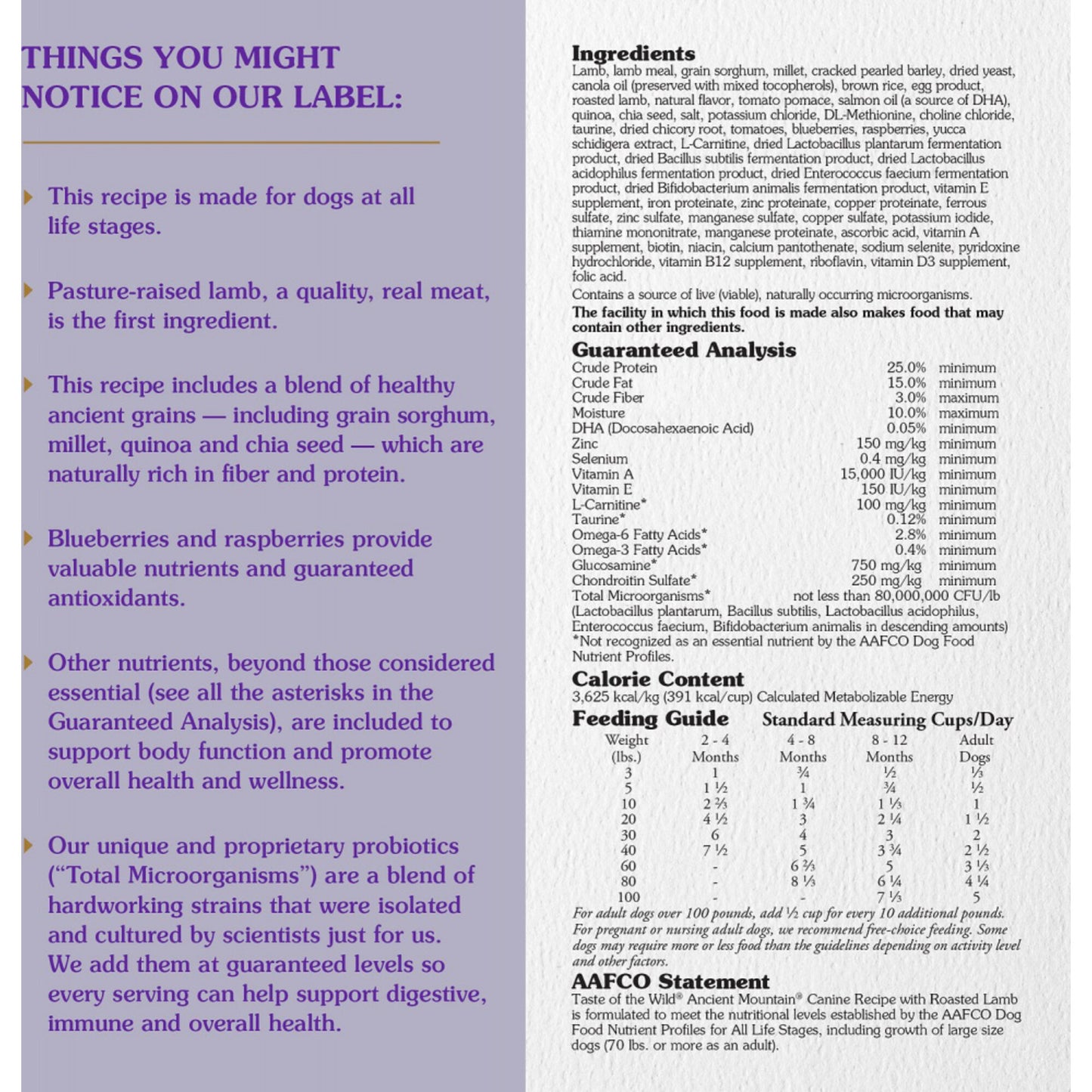 Taste of the Wild Ancient Mountain with Ancient Grains Dry Dog Food