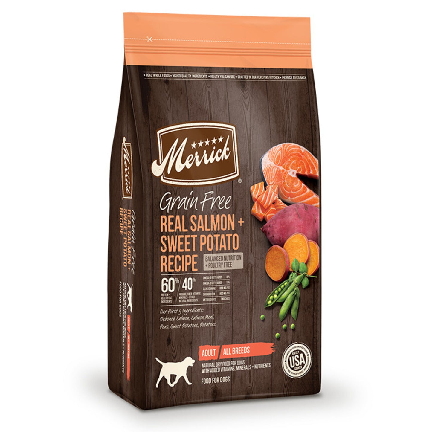 Merrick Grain Free Real Salmon & Sweet Potato Recipe Dry Dog Food