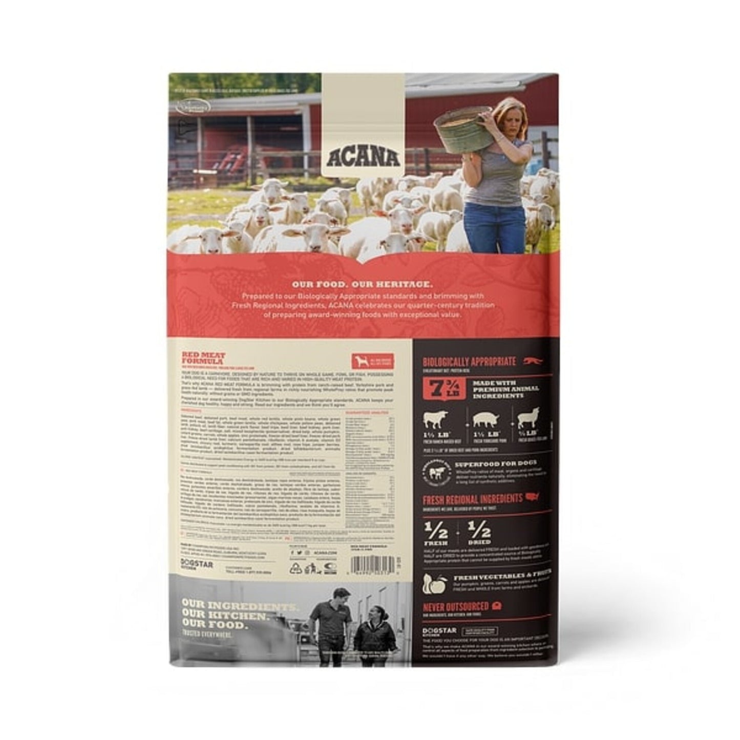 ACANA Red Meat Formula Grain Free Dry Dog Food