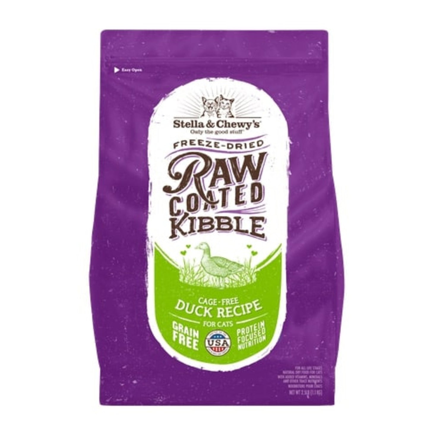 Stella & Chewy's Raw Coated Kibble Cage Free Duck Recipe Dry Cat Food