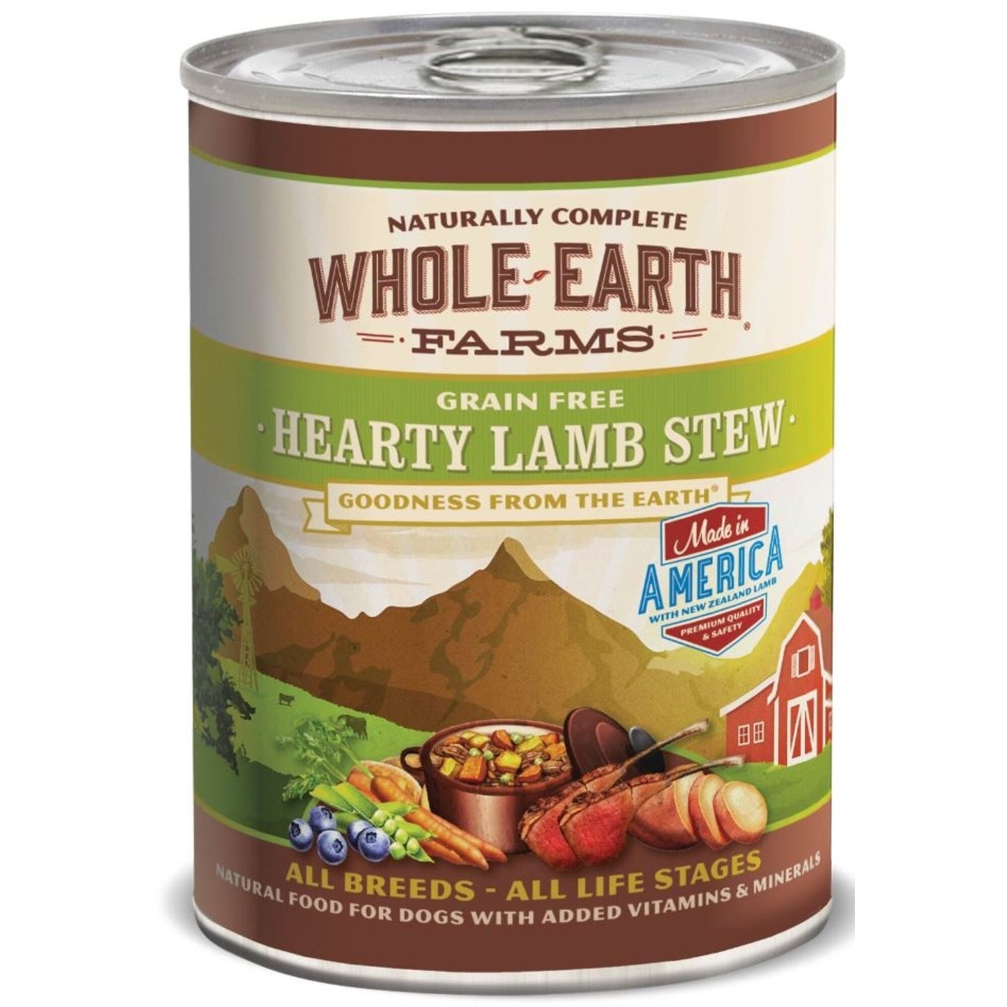 Whole Earth Farms Grain Free Hearty Lamb Stew Canned Dog Food