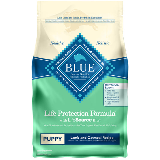 Blue Buffalo Life Protection Natural Lamb & Oatmeal Recipe Puppy Dry Dog Food