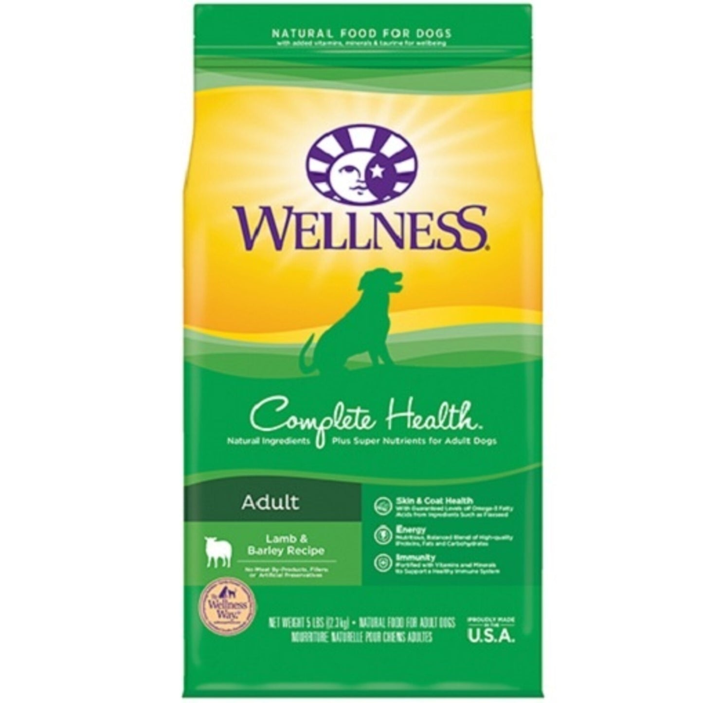 Wellness Complete Health Natural Lamb & Barley Recipe Dry Dog Food
